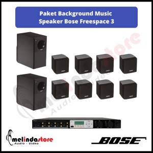 Paket Sound System Background Music Speaker Bose Freespace 3 | 8 speaker